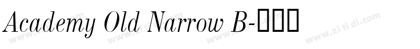 Academy Old Narrow B字体转换